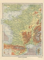 Grafika puzzle carte de France Larousse 1925 - 2000 pièces