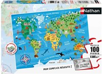 Nathan Map of the World - 100 Teile-2
