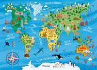 Nathan Map of the World - 100 Teile