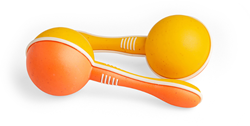 Tiger Tribe muziekinstrument maracas kleurrijk speelgoed voor kinderen