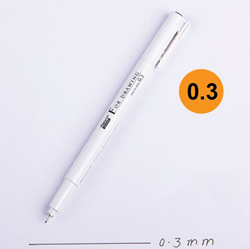 Marvy Uchida fineliner zwart - technische tekenpen voor kinderen en volwassenen