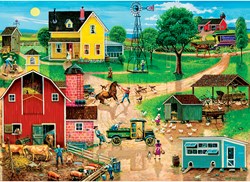 Master Pieces puzzle Americana After the Chores 500 pièces EZ Grip
