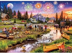 Master Pieces puzzle Fireworks on the Mountain 1000 pièces adultes