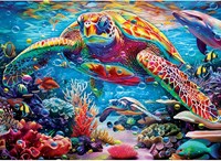 Master Pieces legpuzzel Coral Kingdom 1000 stukjes kleurrijk speelgoed