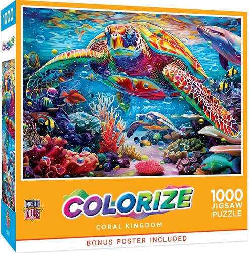 Master Pieces legpuzzel Coral Kingdom 1000 stukjes kleurrijk speelgoed-2