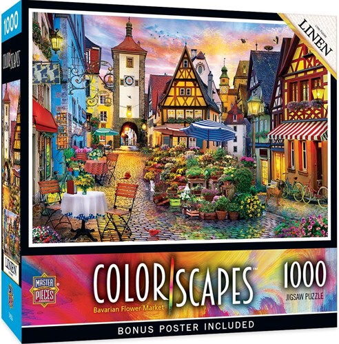 Master Pieces legpuzzel Bavarian Flower Market 1000 stukjes kleurrijk-2