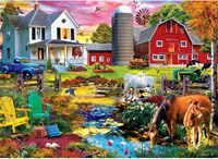 Master Pieces legpuzzel Farm & Country Picnic op de boerderij 1000 stukjes