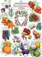 Master Pieces legpuzzel Farmer's Almanac groenten en fruit 1000 stukjes