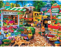 Master Pieces legpuzzel Farmer's Market Sale on the Square 750 stukjes