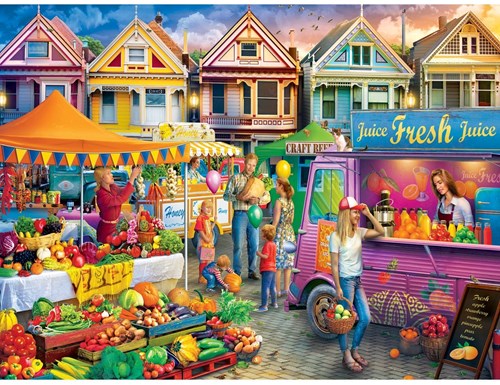 Master Pieces puzzle Farmer's Market Weekend Market 750 pièces