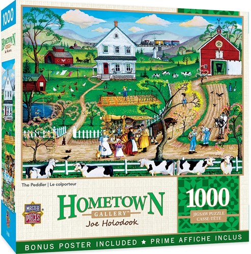 Master Pieces puzzle Hometown Gallery The Peddler 1000 pièces-2