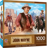 Master Pieces puzzle John Wayne On the Trail puzzle 1000 pièces-2