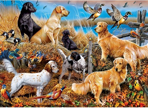 Master Pieces legpuzzel Mossy Oak Man's Best Friends 1000 stukjes