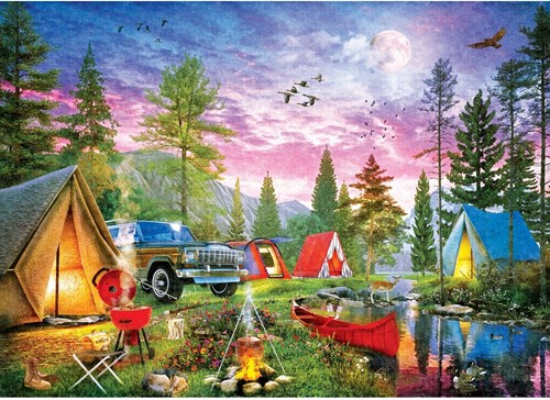 Master Pieces puzzle Mossy Oak River Camp Twilight 1000 pièces
