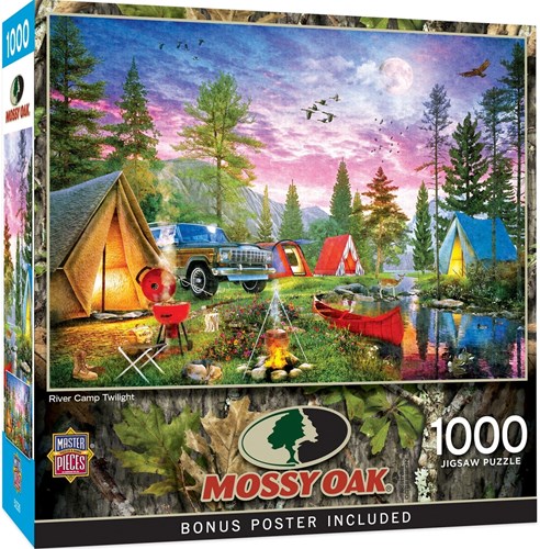 Master Pieces puzzle Mossy Oak River Camp Twilight 1000 pièces-2