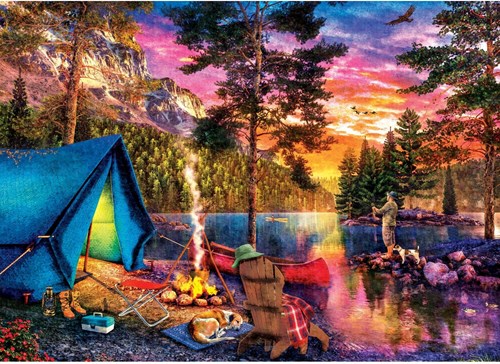 Master Pieces puzzle Fishing the Highlands 1000 pièces plaisir garanti