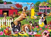 Master Pieces legpuzzel Wild & Whimsical Dog Gone Good Day 1000 stukjes
