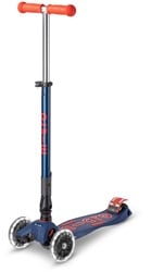 Maxi Micro step Deluxe foldable LED navy Blauw/Rood