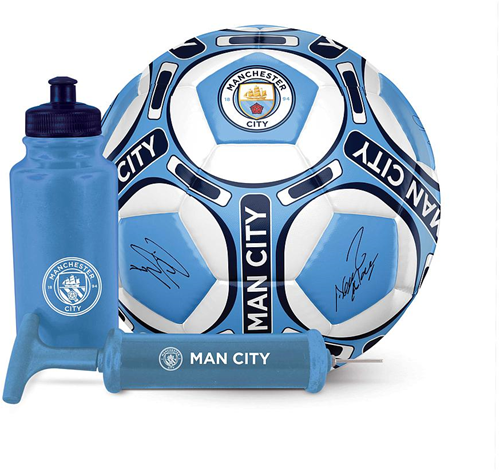 Team Merchandise voetbal giftset Manchester City met handtekeningen