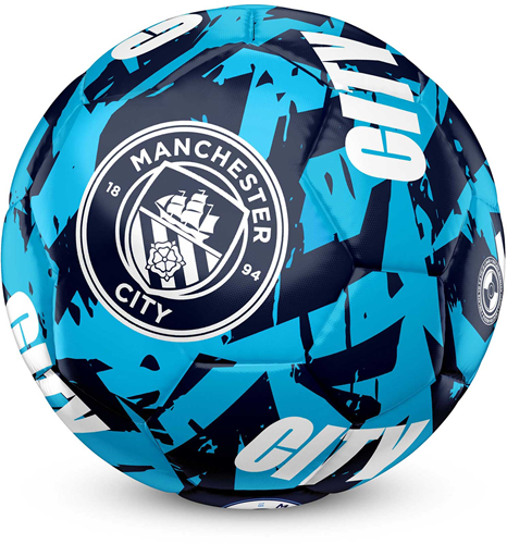 Team Merchandise voetbal Manchester City graffiti design maat 5 blauw