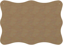 Gomille MDF figuur knutselplaat gegolfd 58 cm creatief speelgoed