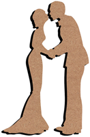 Gomille MDF figuur knutsel koppel 26 cm decoratie speelgoed