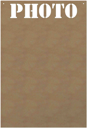 Gomille MDF figuur plaat knutseldecoratie 58 cm hout