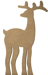 Gomille MDF figuur rendier knutselmateriaal 30 cm multicolor