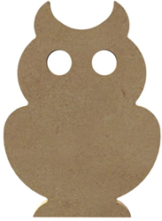Gomille décoration hibou MDF 26 cm jouet créatif à décorer
