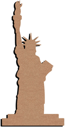 Gomille décoration à décorer Statue de la Liberté MDF 58 cm