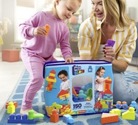 Mattel Mega Bloks blocs de construction - Grand sac de rangement 150 pièces jouet coloré-3