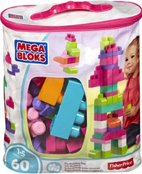 Mega Bloks sac de blocs de construction rose - 60 pièces - jouet de construction