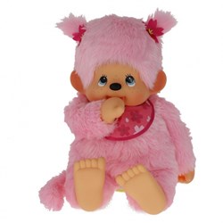 Monchhichi knuffelpop Cherry Blossom - 80 cm pluche speelgoed aap