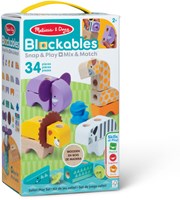 Spin Master blocs de construction safari en bois - 34 pièces - jouet éducatif-2