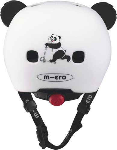 Micro casque vélo enfant 3D Panda avec lumière LED et fermeture magnétique-3