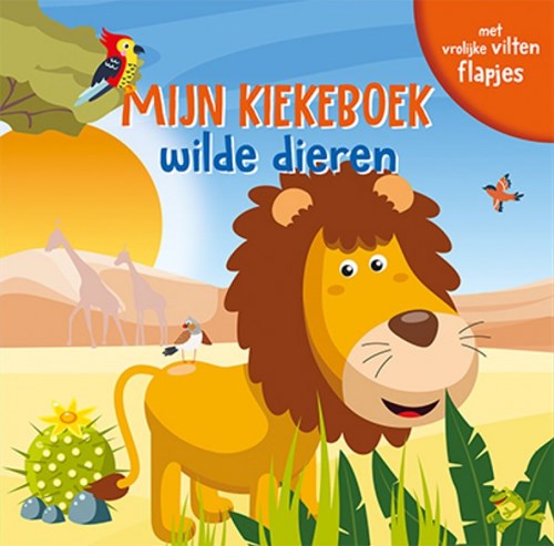 Lantaarn peuterboek wilde dieren kartonboek met flapjes
