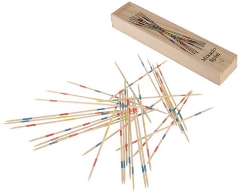 Planet Happy Mikado jeu en bois mini box 18 cm - jeu d'adresse