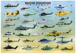 Eurographics puzzel Military Helicopters - 1000 stukjes
