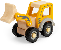 BigJigs houten graafmachine - duurzaam constructiespeelgoed voor kinderen