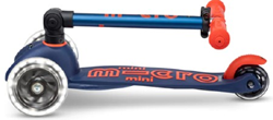 Micro step Mini Micro scooter Deluxe foldable LED navy blue