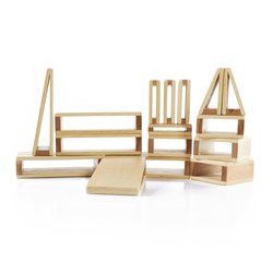 Guidecraft bouwblokken mini - educatief speelgoed set van 16 stuks