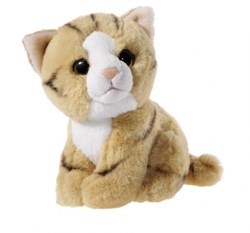 Heunec peluche chat Mini-Mi rouge 14cm jouet câlin