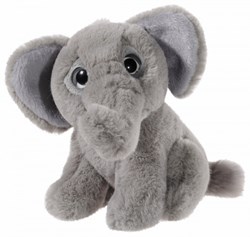 Heunec peluche éléphant Mini-Mi gris jouet doux 14cm enfants
