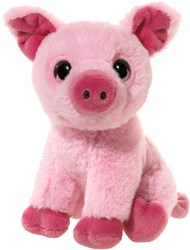 Heunec peluche cochon - petit cochon rose 14 cm jouet ferme