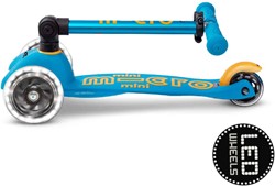 Micro step Mini Micro scooter Deluxe foldable LED ocean blue
