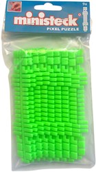 Ministeck Rayures de couleur vert fluo 9 bandes - Jouet créatif polybag