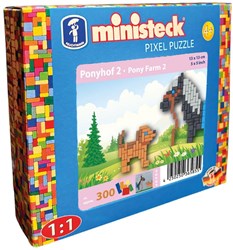 Ministeck set de mosaïque poney - Ponyfarm 2 - petite boîte - 300 pièces