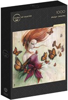 Grafika puzzle - puzzle Misstigri papillons 1000 pièces-2