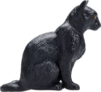Mojo Pets speelgoed Kat Zittend Zwart - 387372