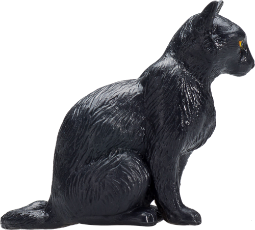 Mojo Pets speelgoed Kat Zittend Zwart - 387372